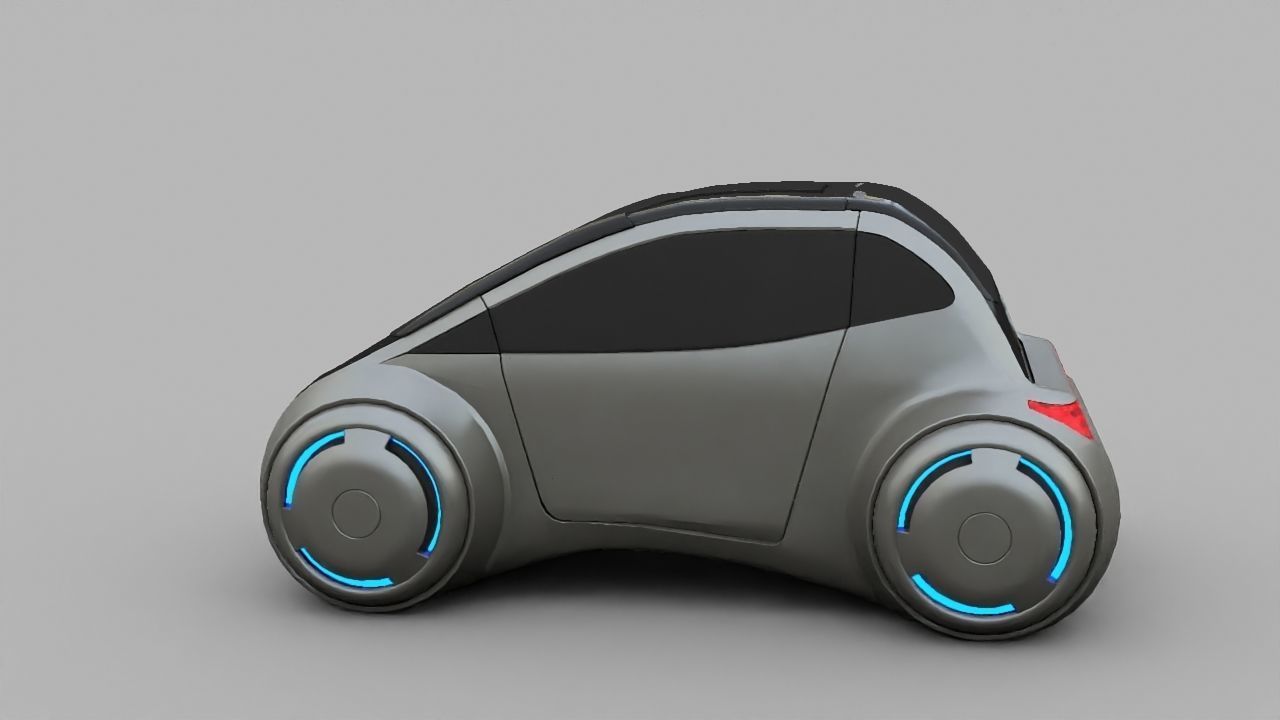 APPLE CONCEPT CAR G2 rigged 3D model_4