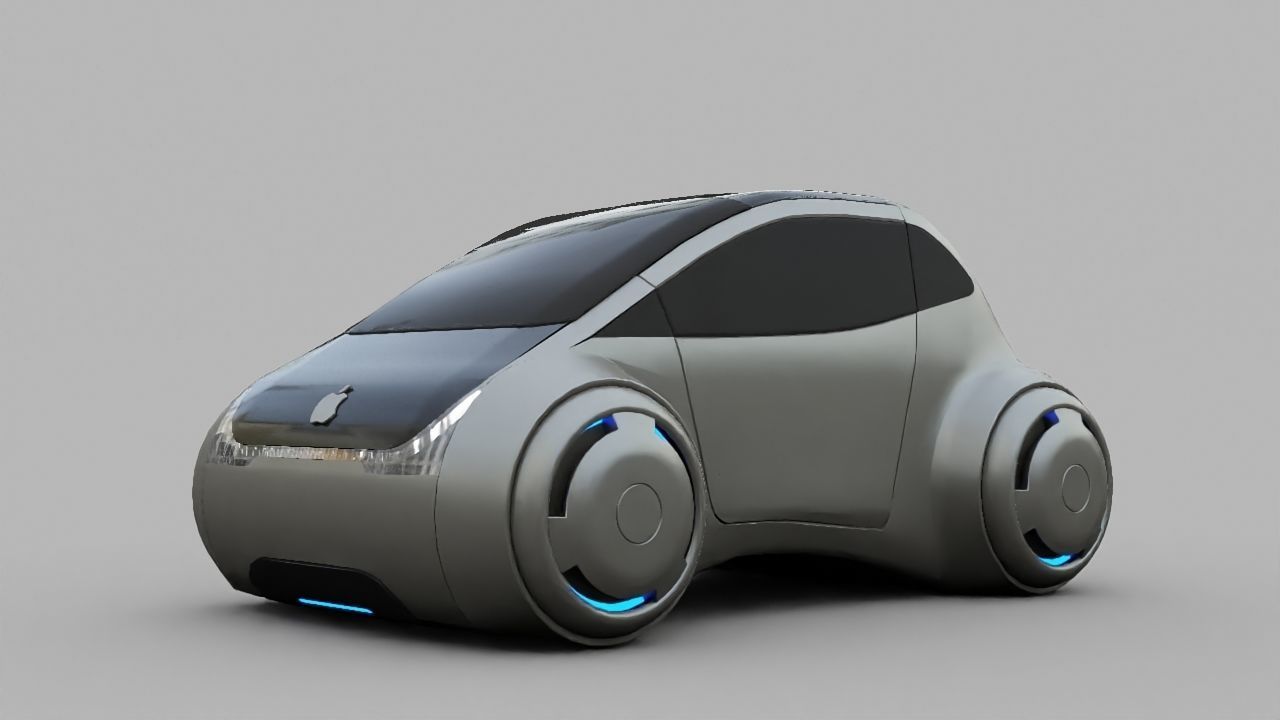 APPLE CONCEPT CAR G2 rigged 3D model_1