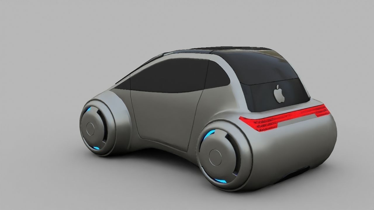 APPLE CONCEPT CAR G2 rigged 3D model_6