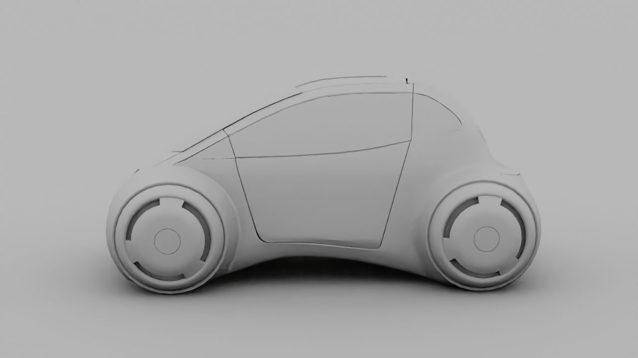 APPLE CONCEPT CAR G2 rigged 3D model_33