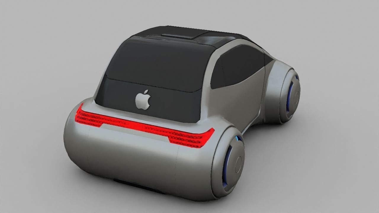APPLE CONCEPT CAR G2 rigged 3D model_11