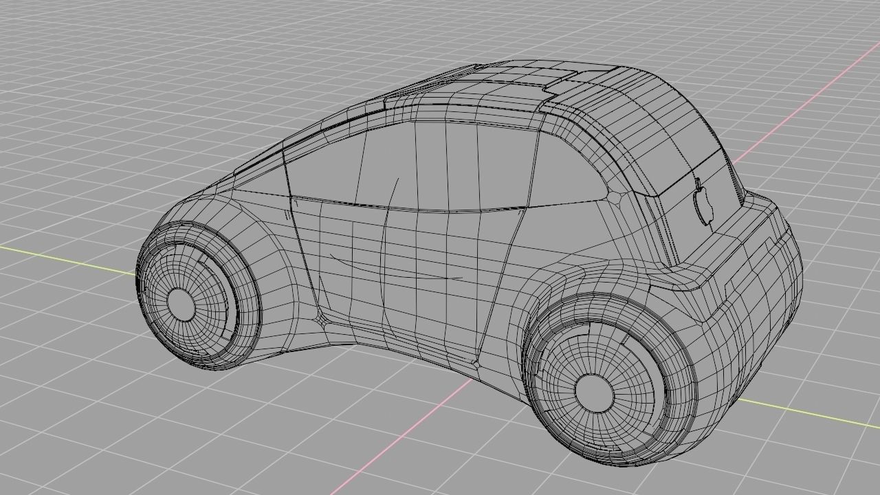 APPLE CONCEPT CAR G2 rigged 3D model_43