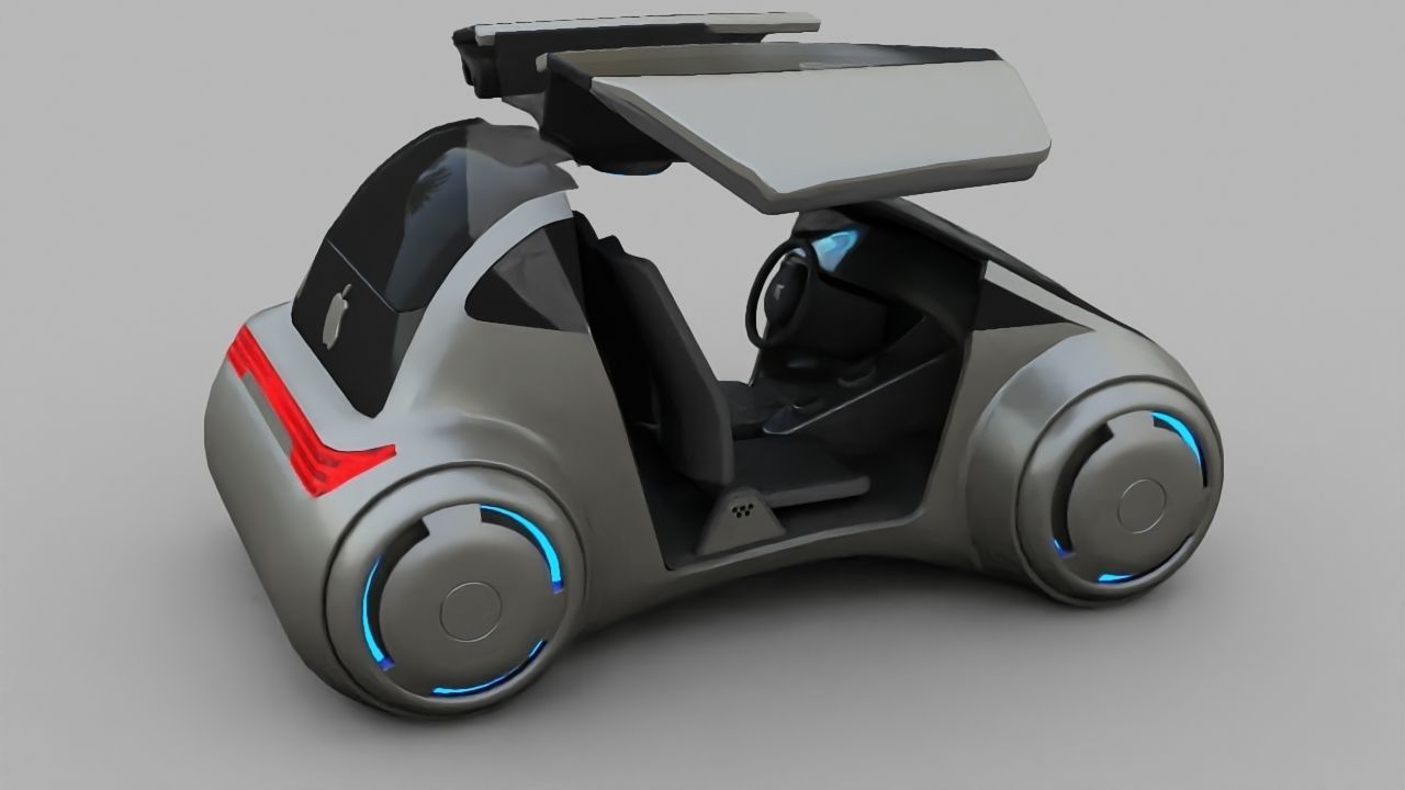 APPLE CONCEPT CAR G2 rigged 3D model_14