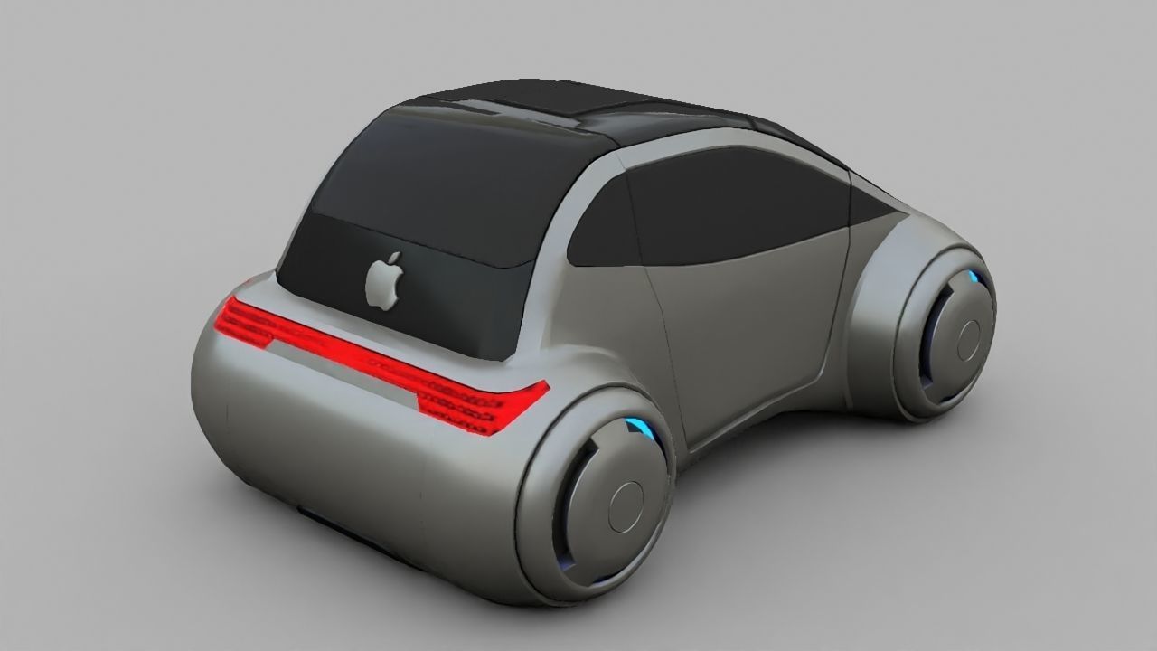 APPLE CONCEPT CAR G2 rigged 3D model_12