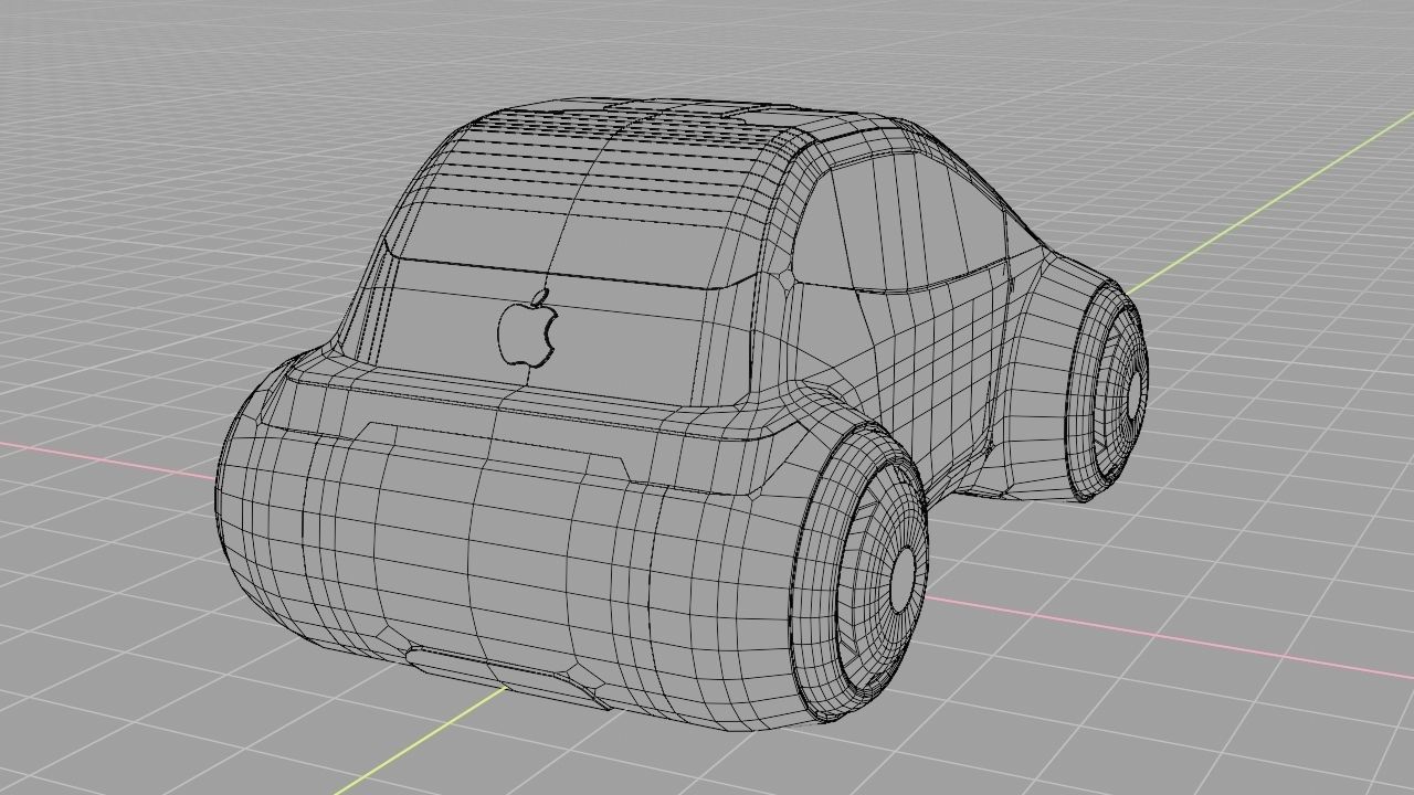 APPLE CONCEPT CAR G2 rigged 3D model_42