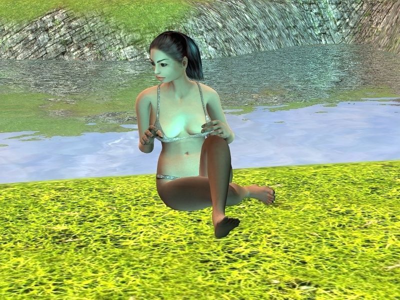 Sabrina Female Character 3D model_11