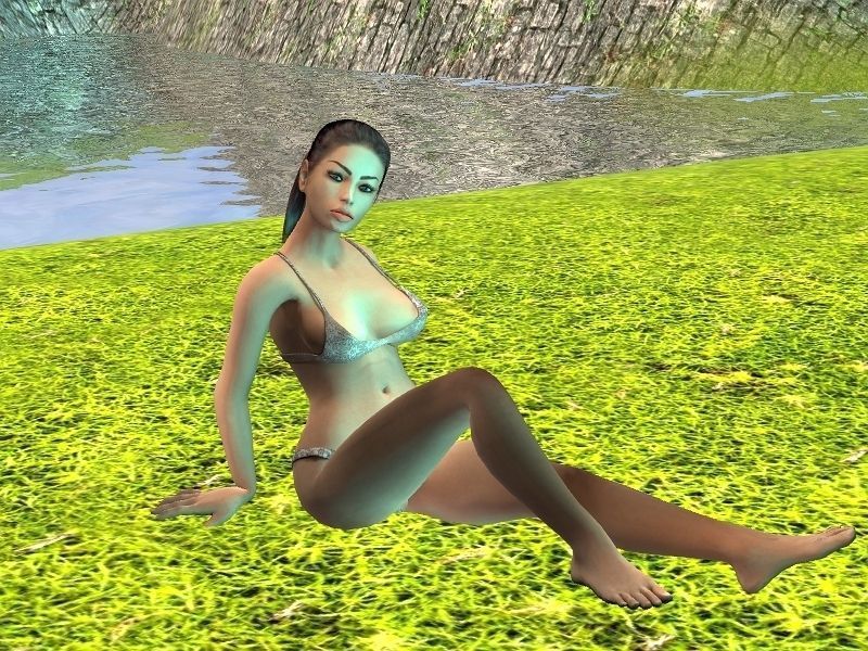 Sabrina Female Character 3D model_12