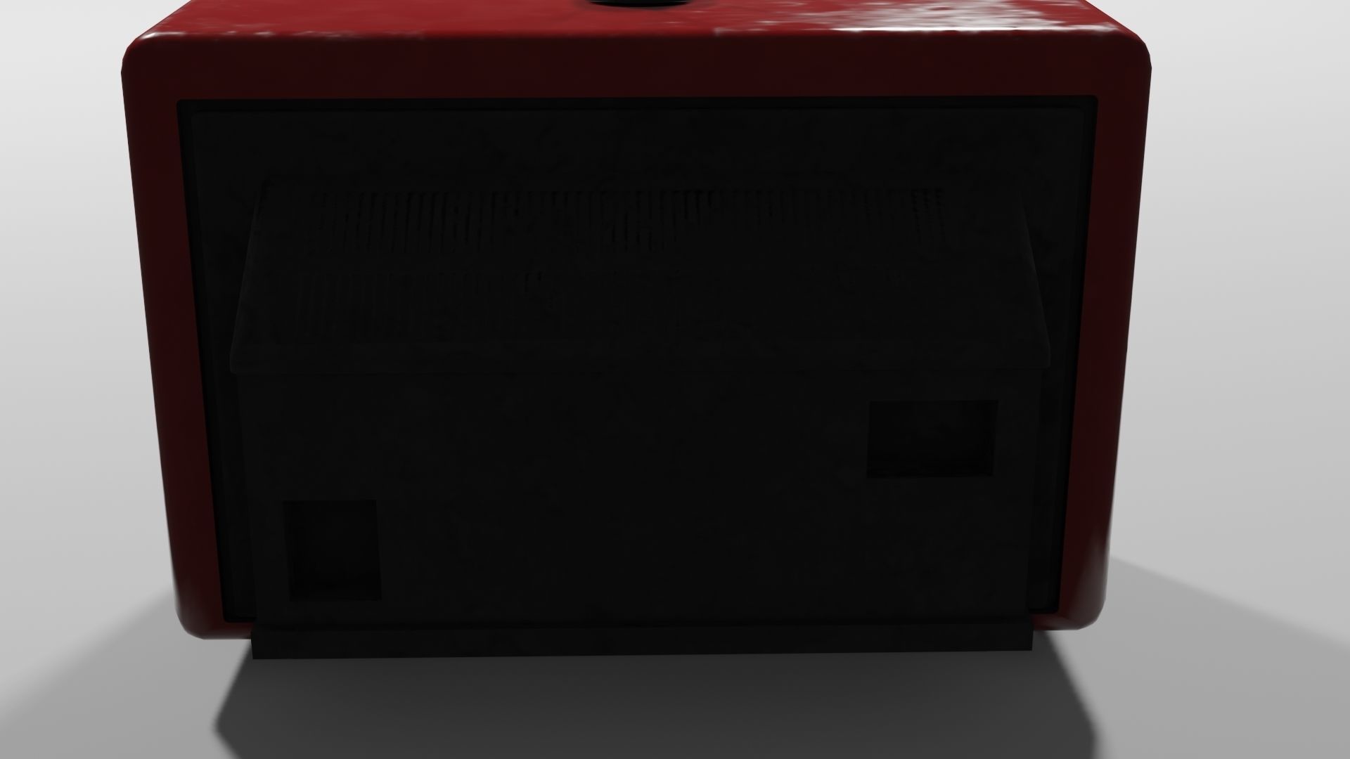 CRT TV Low-poly 3D model_8