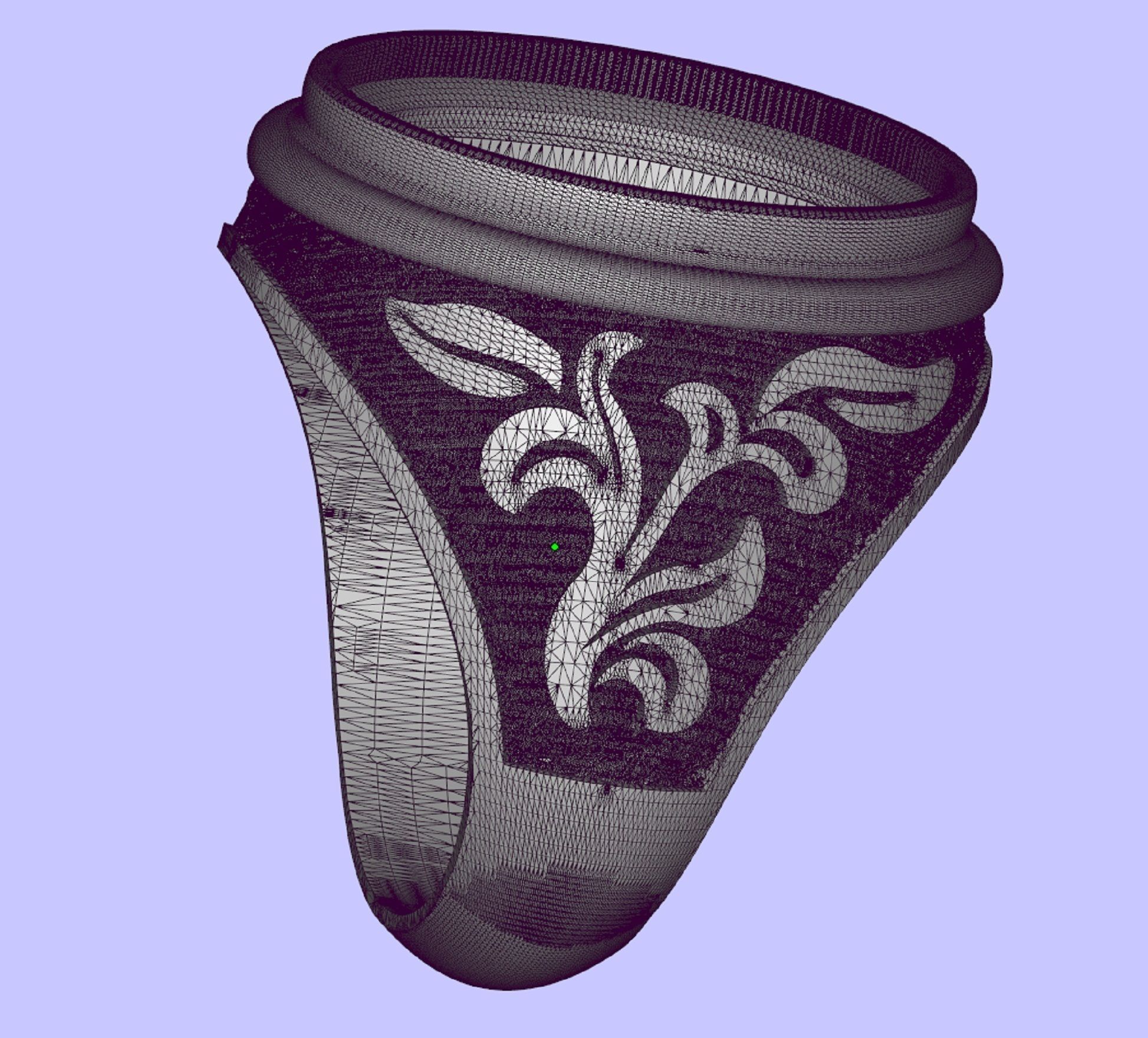 mens signet  ring with black onyx gem 3D print model_9