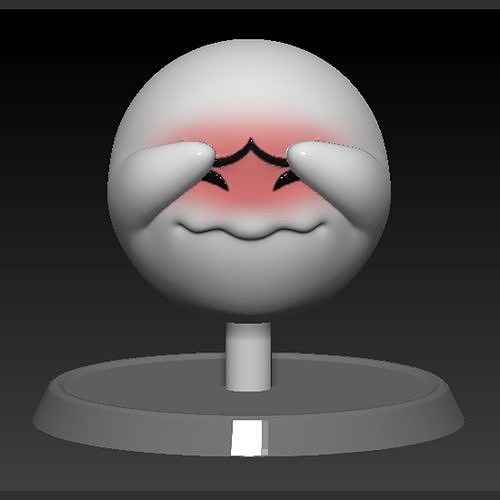 Shy Boo Ghost Mario Based 3D print model
