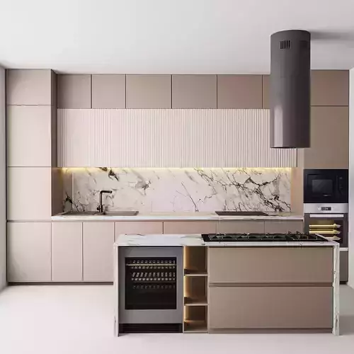 Kitchen 1 modern with marble counter tops