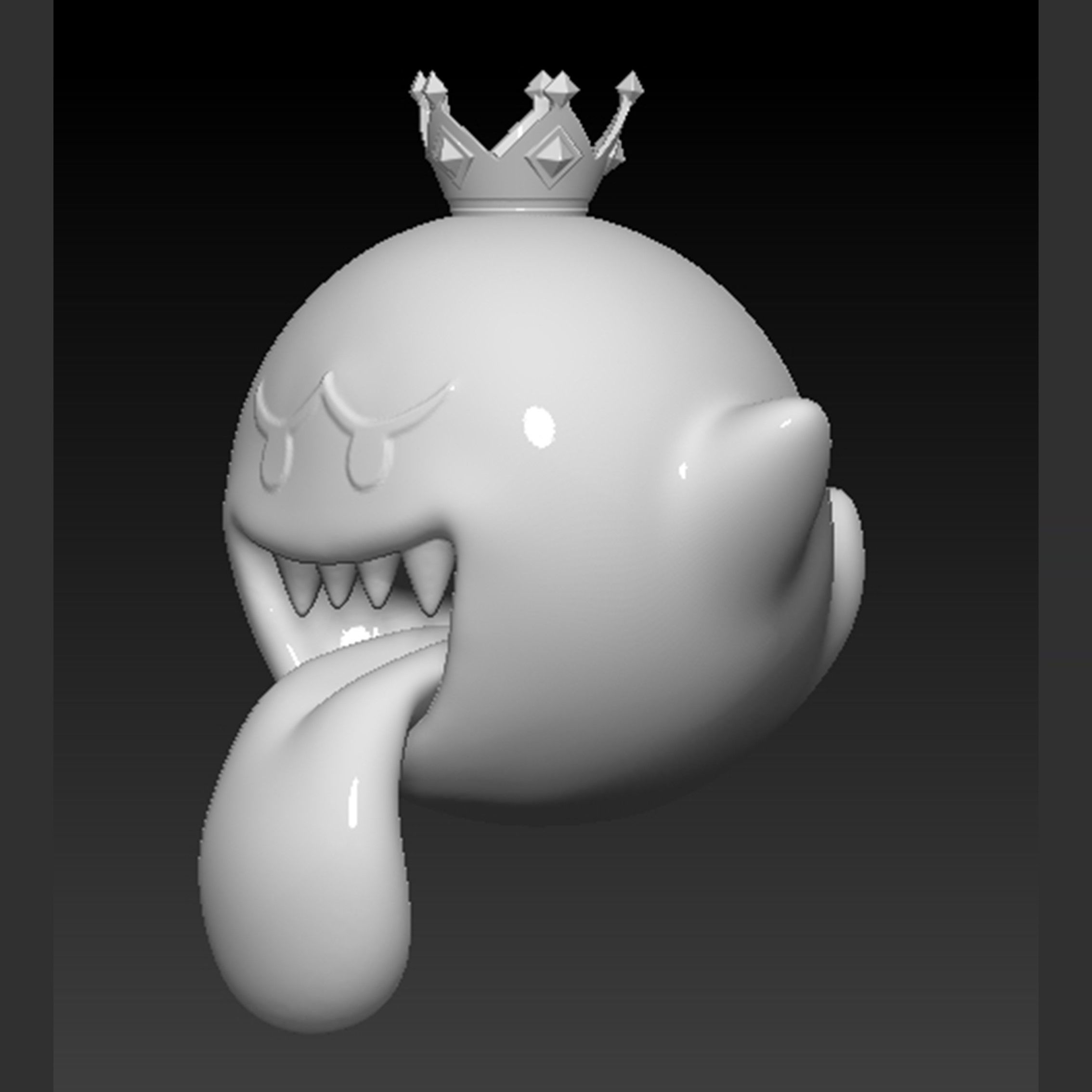 King Boo Ghost Mario 3D print model_3