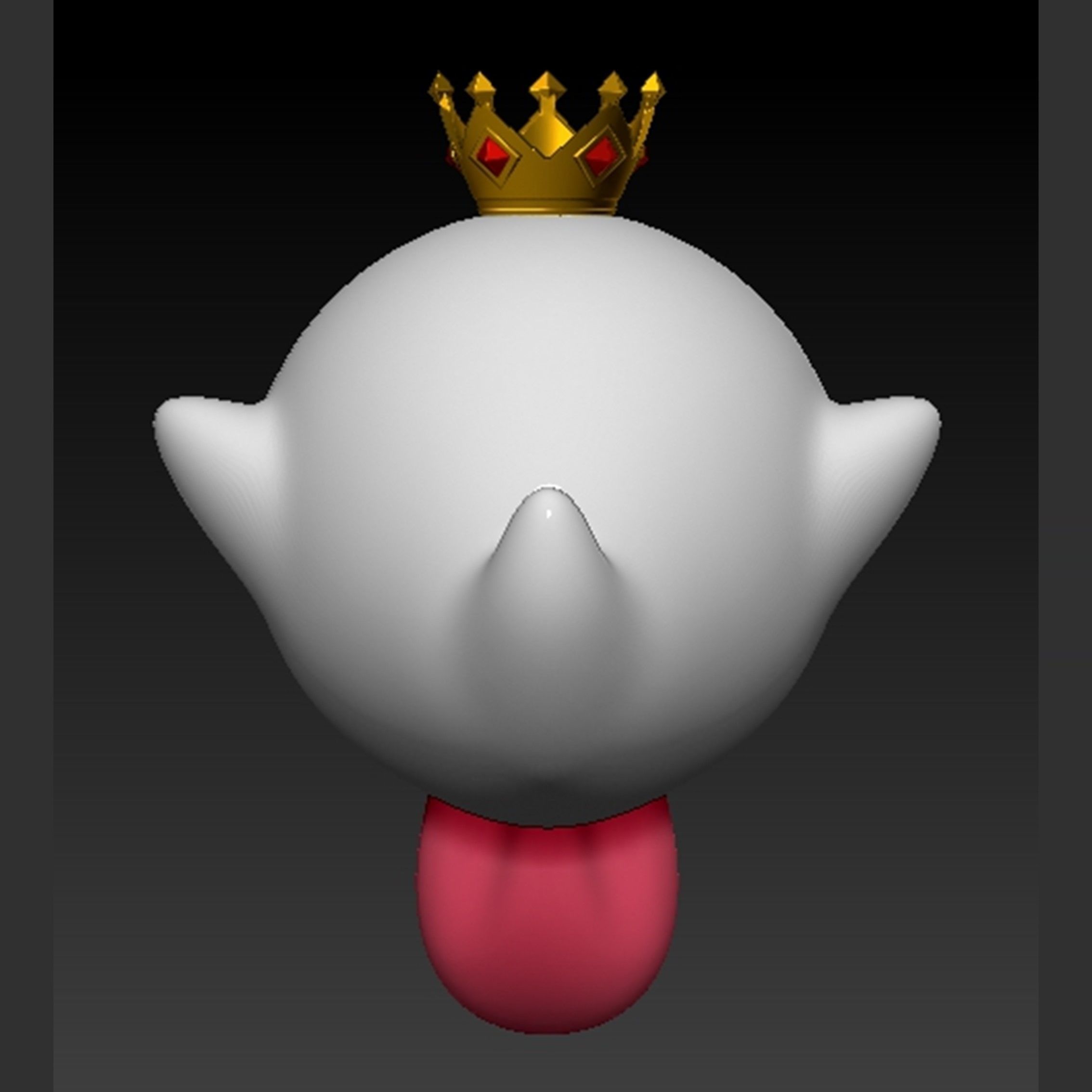 King Boo Ghost Mario 3D print model_8