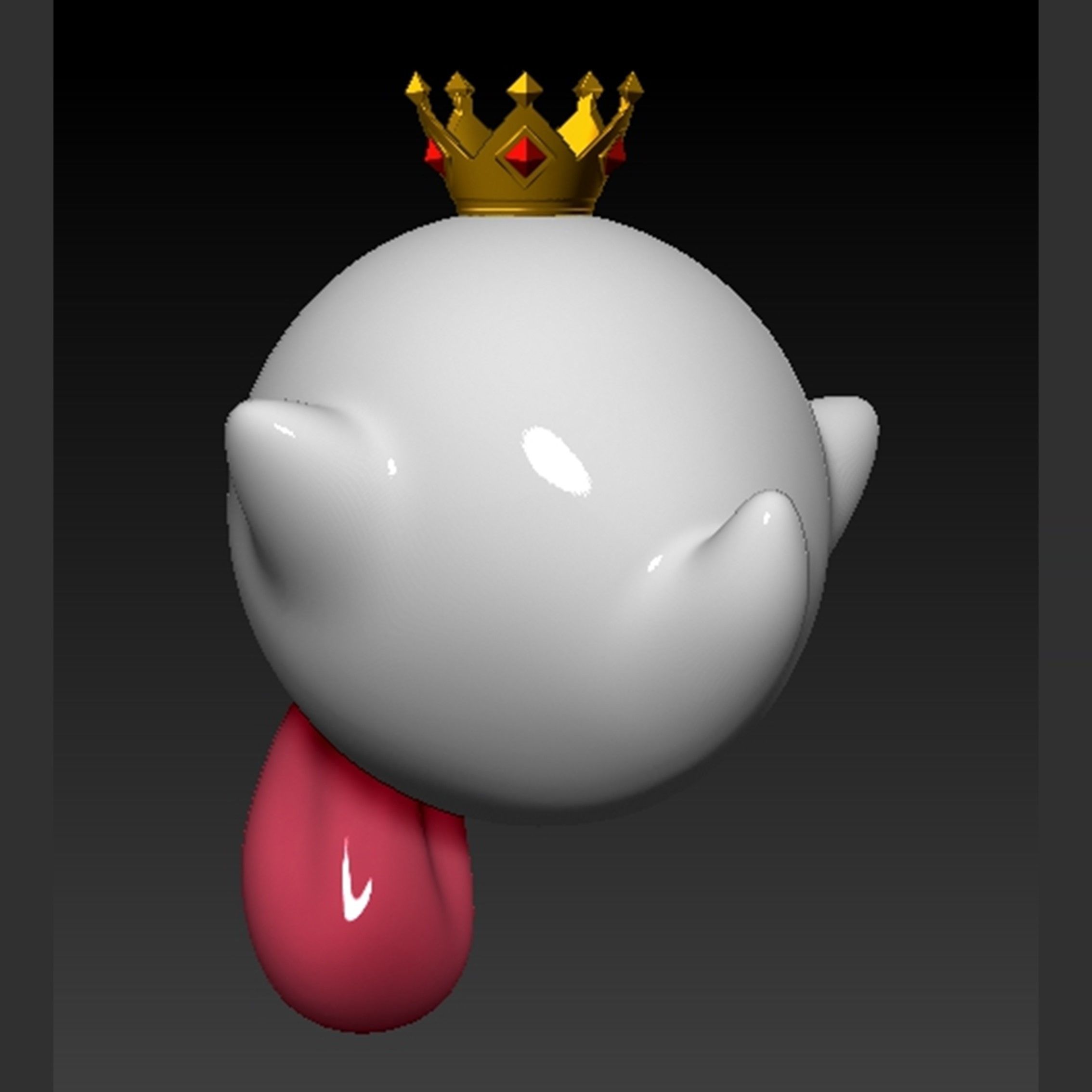 King Boo Ghost Mario 3D print model_6