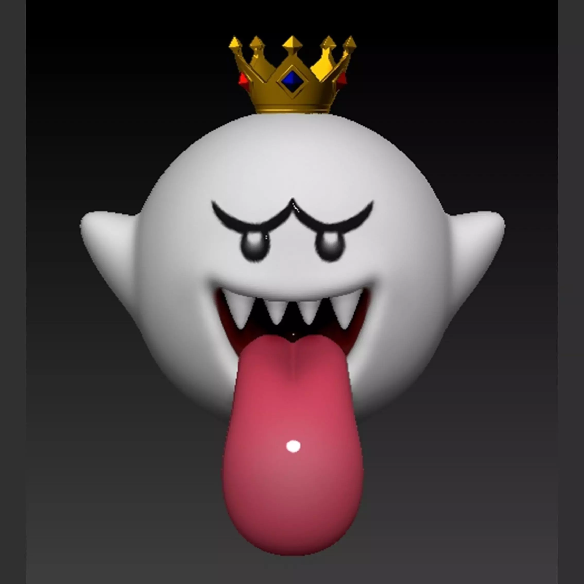 King Boo Ghost Mario 3D print model_0