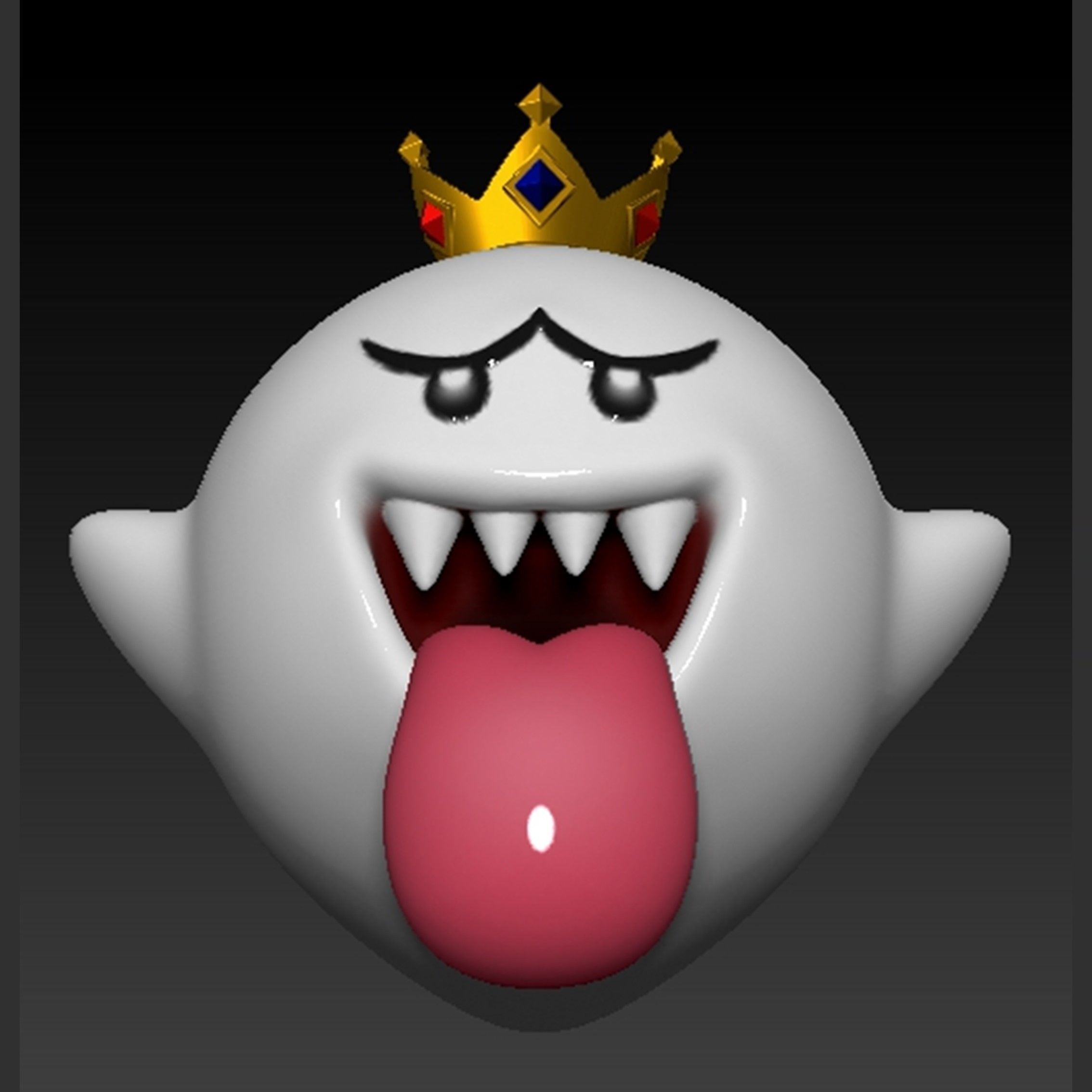 King Boo Ghost Mario 3D print model_14