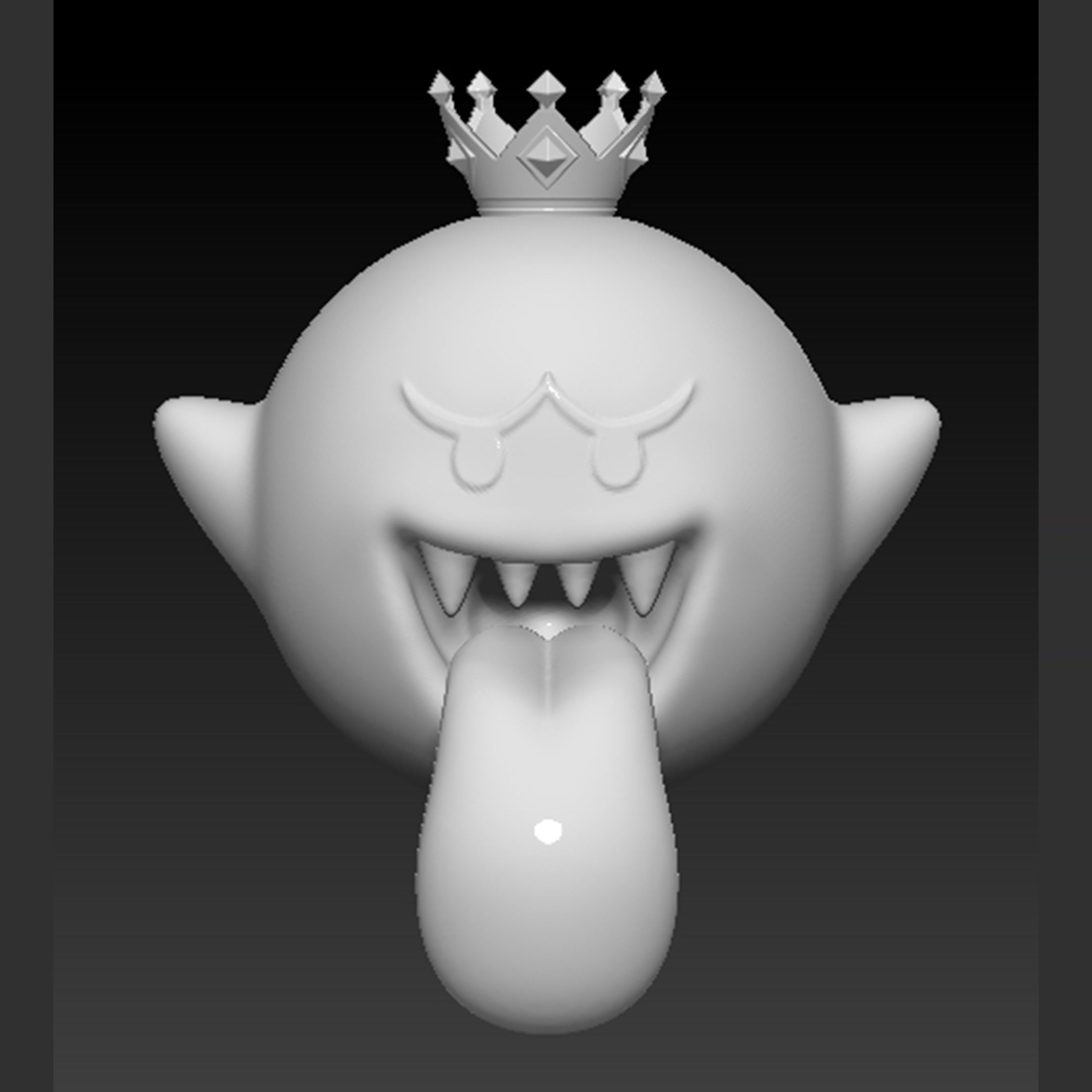 King Boo Ghost Mario 3D print model_1
