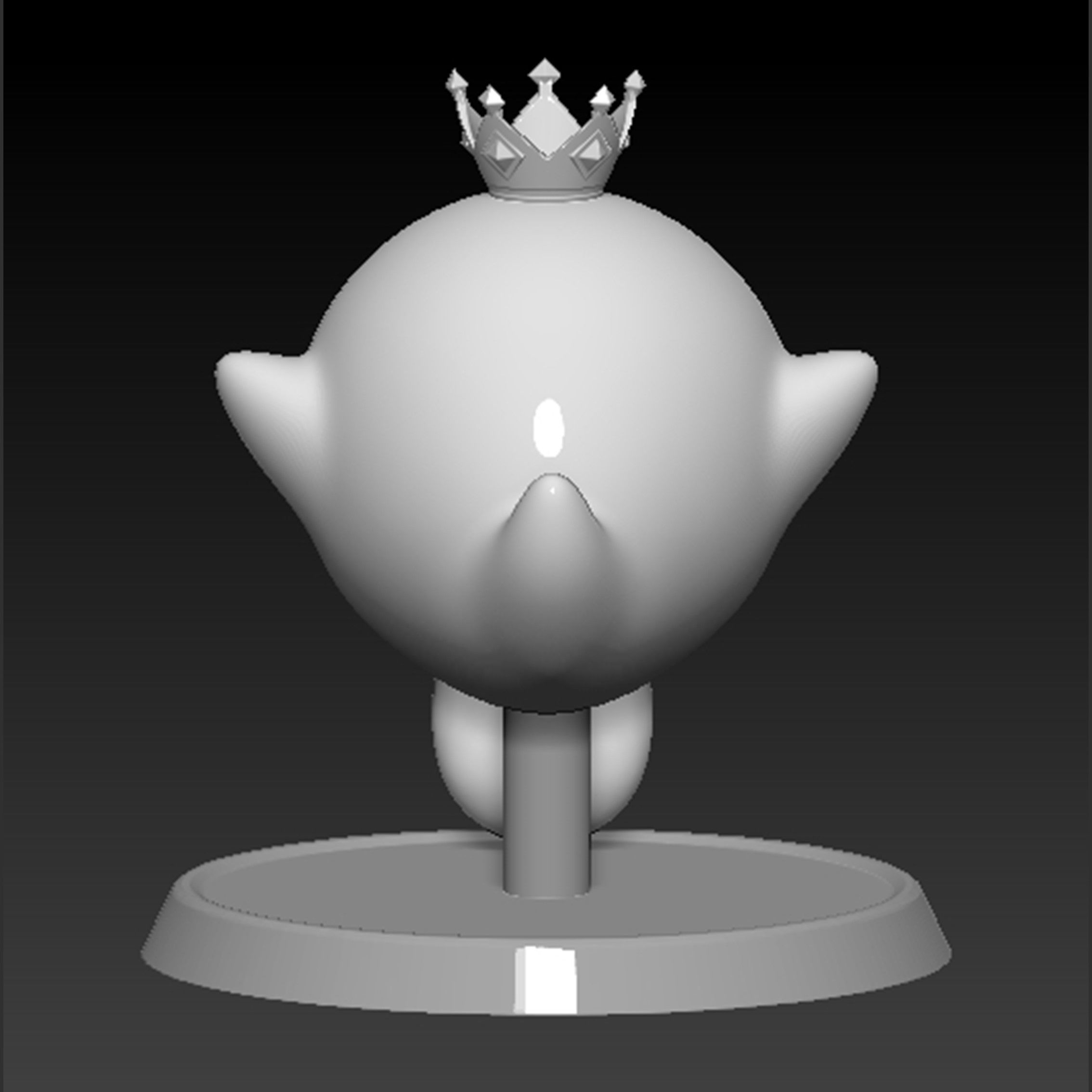 King Boo Ghost Mario Based 3D print model_10