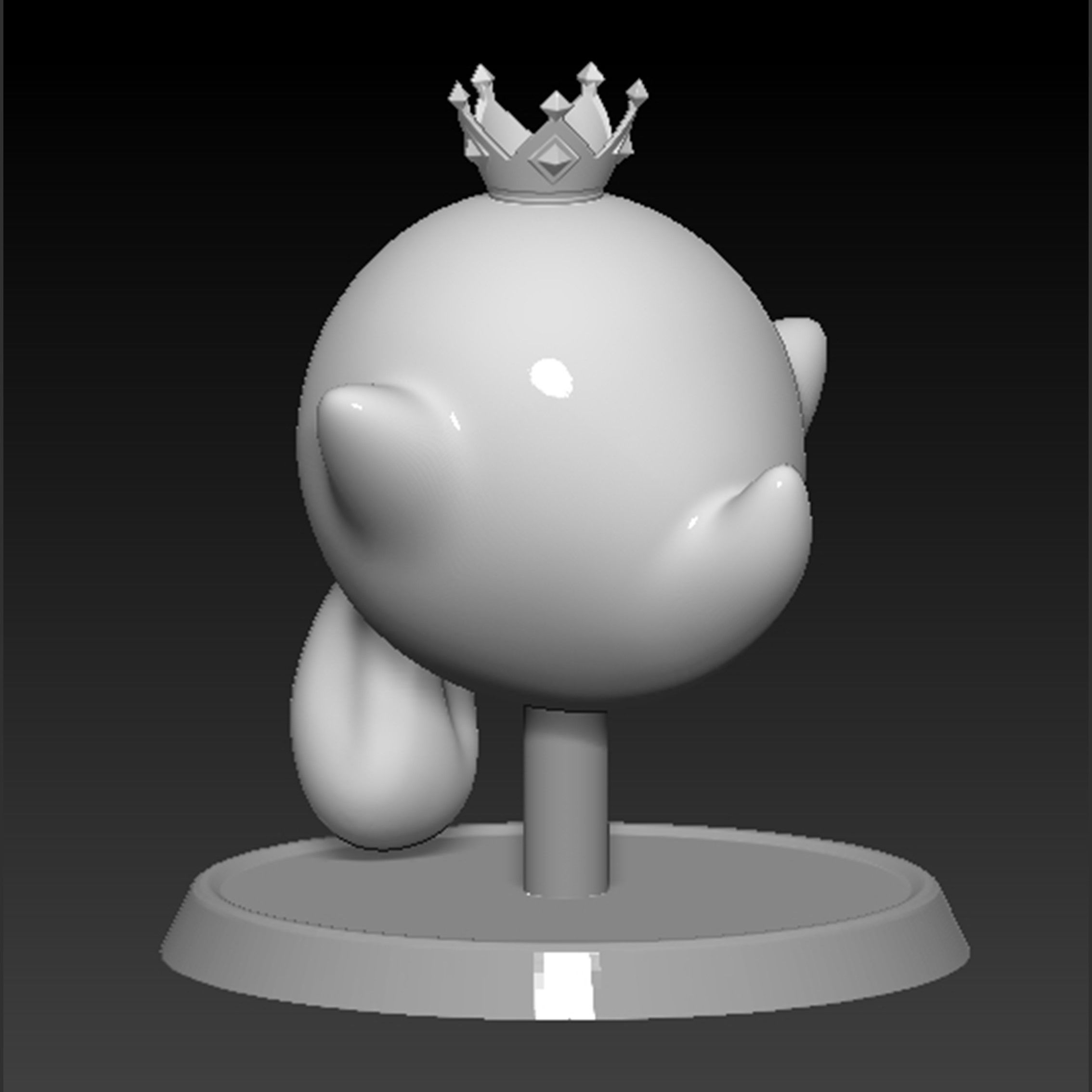 King Boo Ghost Mario Based 3D print model_8