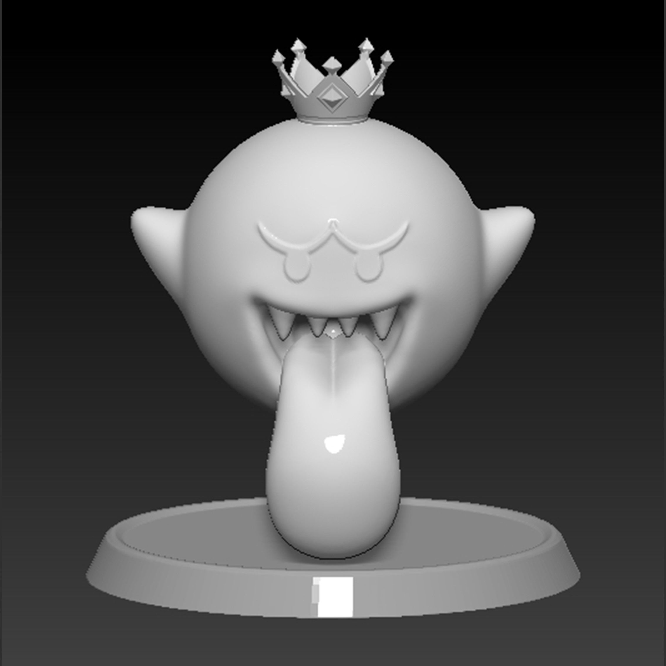 King Boo Ghost Mario Based 3D print model_2