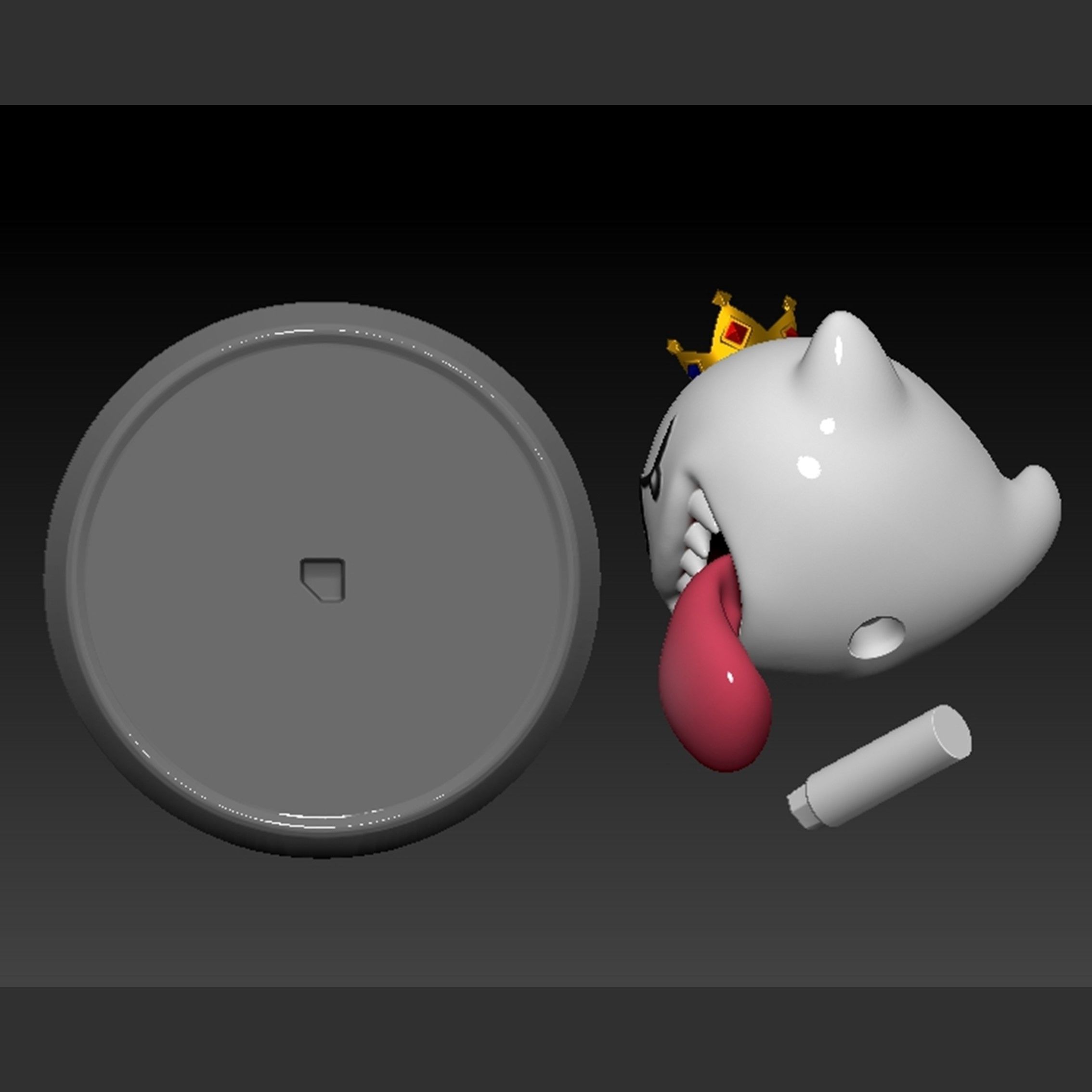 King Boo Ghost Mario Based 3D print model_1
