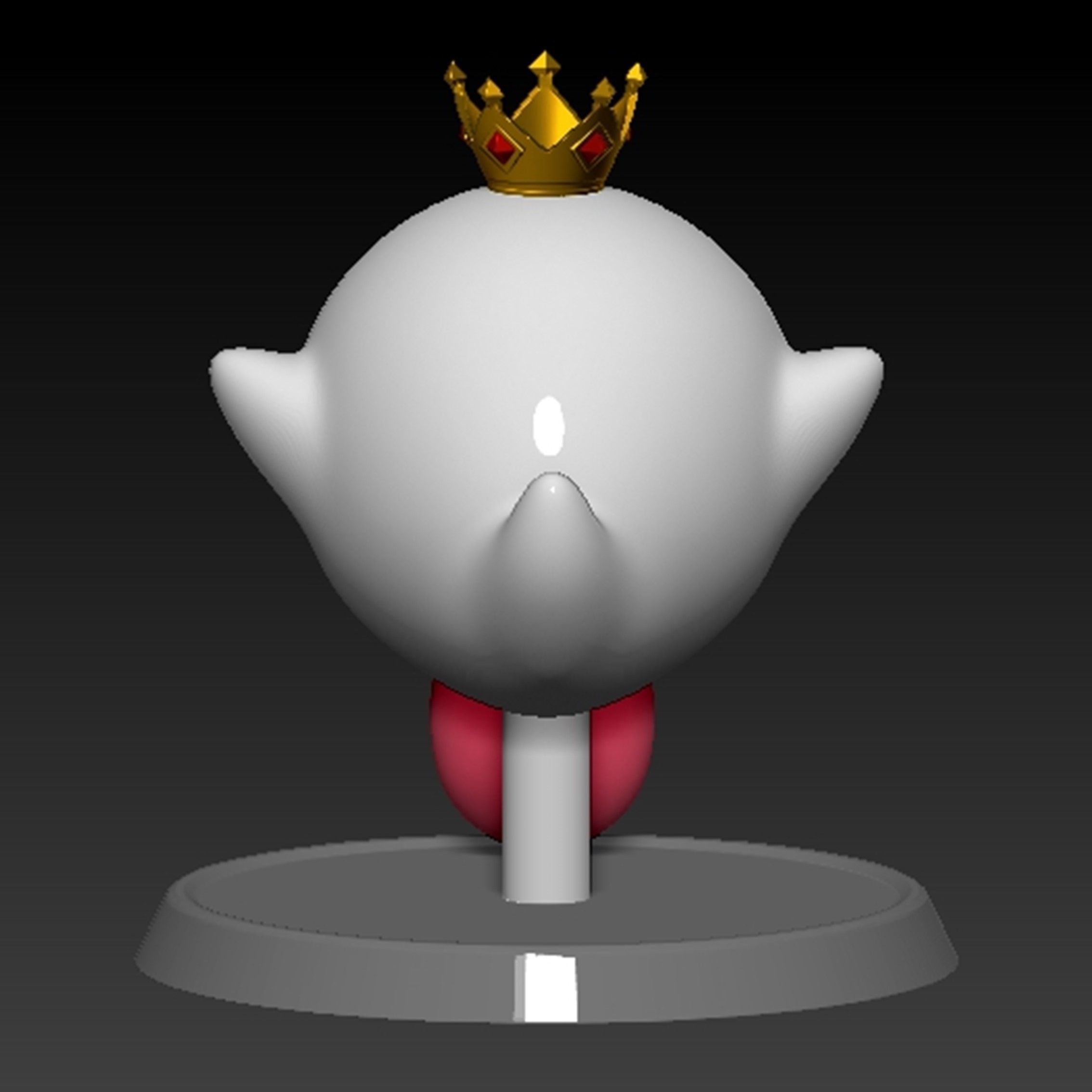 King Boo Ghost Mario Based 3D print model_9