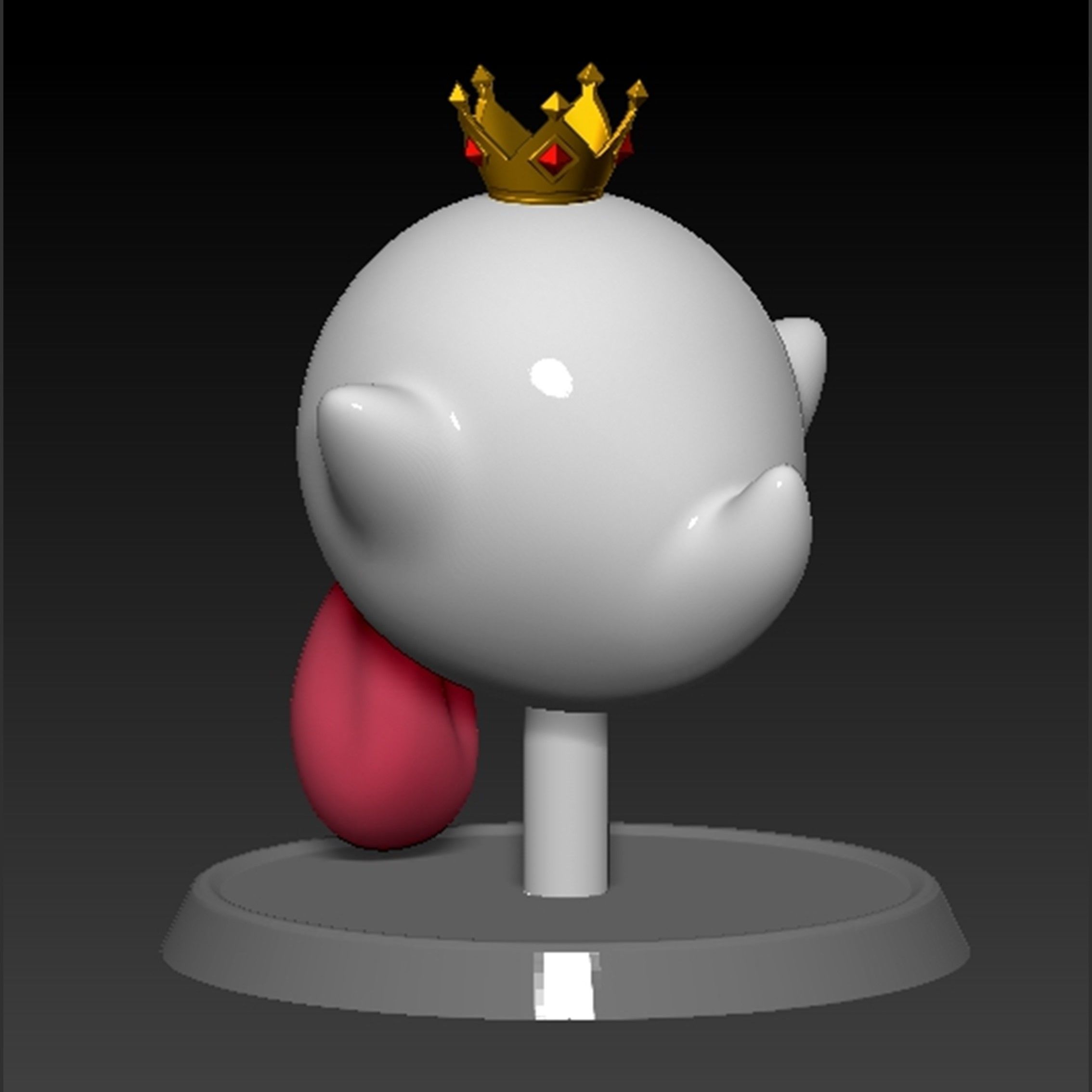 King Boo Ghost Mario Based 3D print model_7
