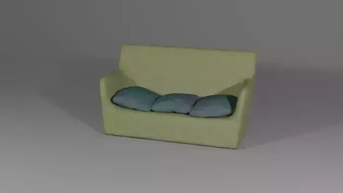 Simple Sofa with Pillow 