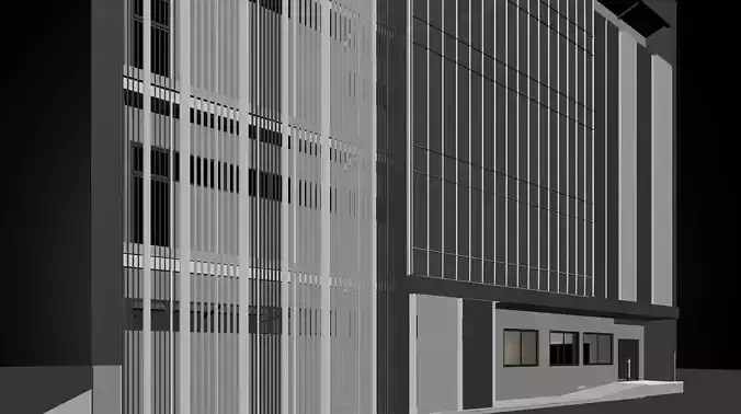 Grey Office 3D model