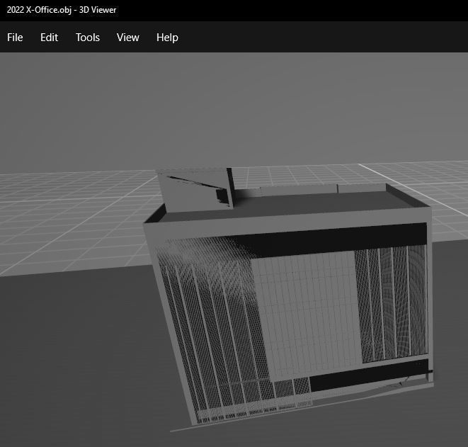 Grey Office 3D model_6