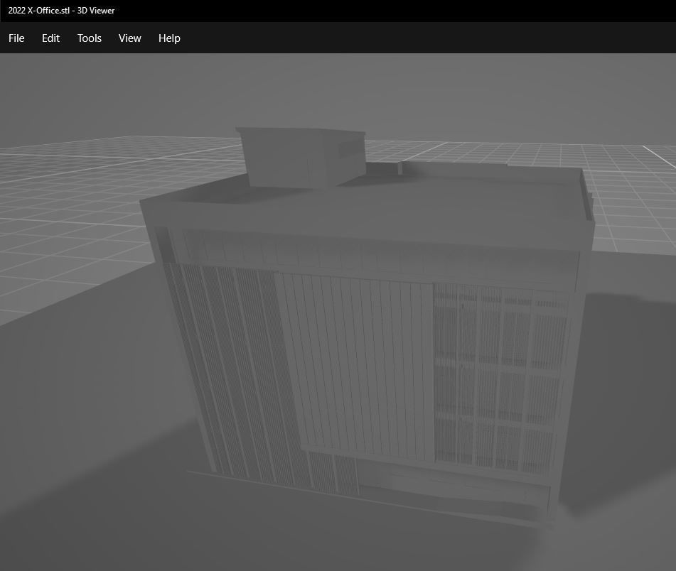 Grey Office 3D model_8