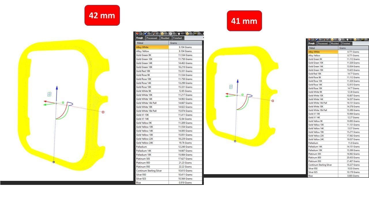 Apple Watch Case Frame Face - All sizes  3D print model_5