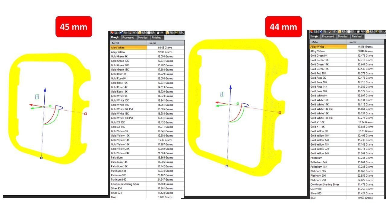 Apple Watch Case Frame Face - All sizes  3D print model_4