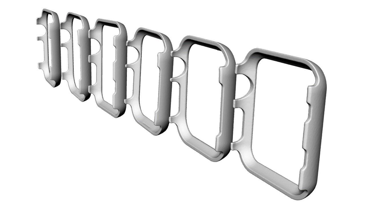 Apple Watch Case Frame Face - All sizes  3D print model_3