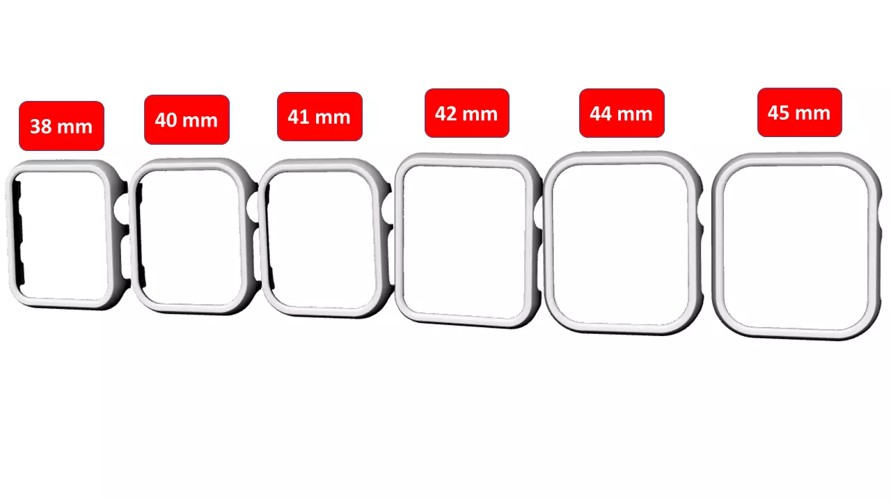 Apple Watch Case Frame Face - All sizes  3D print model_0