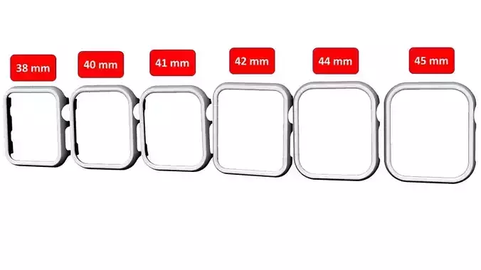 Apple Watch Case Frame Face - All sizes  3D print model