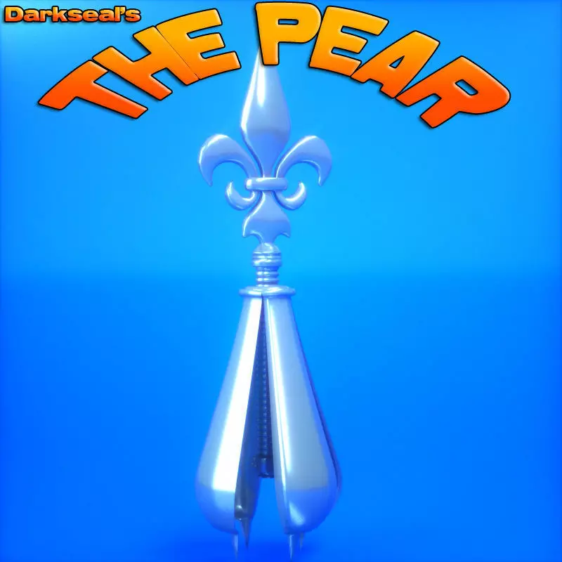 The Pear - Medieval Device Toy Rigged figure for Poser and Daz3d 3D model_0