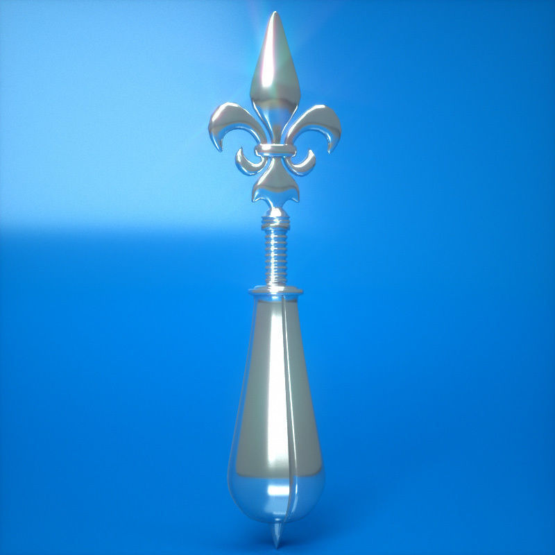 The Pear - Medieval Device Toy Rigged figure for Poser and Daz3d 3D model_1