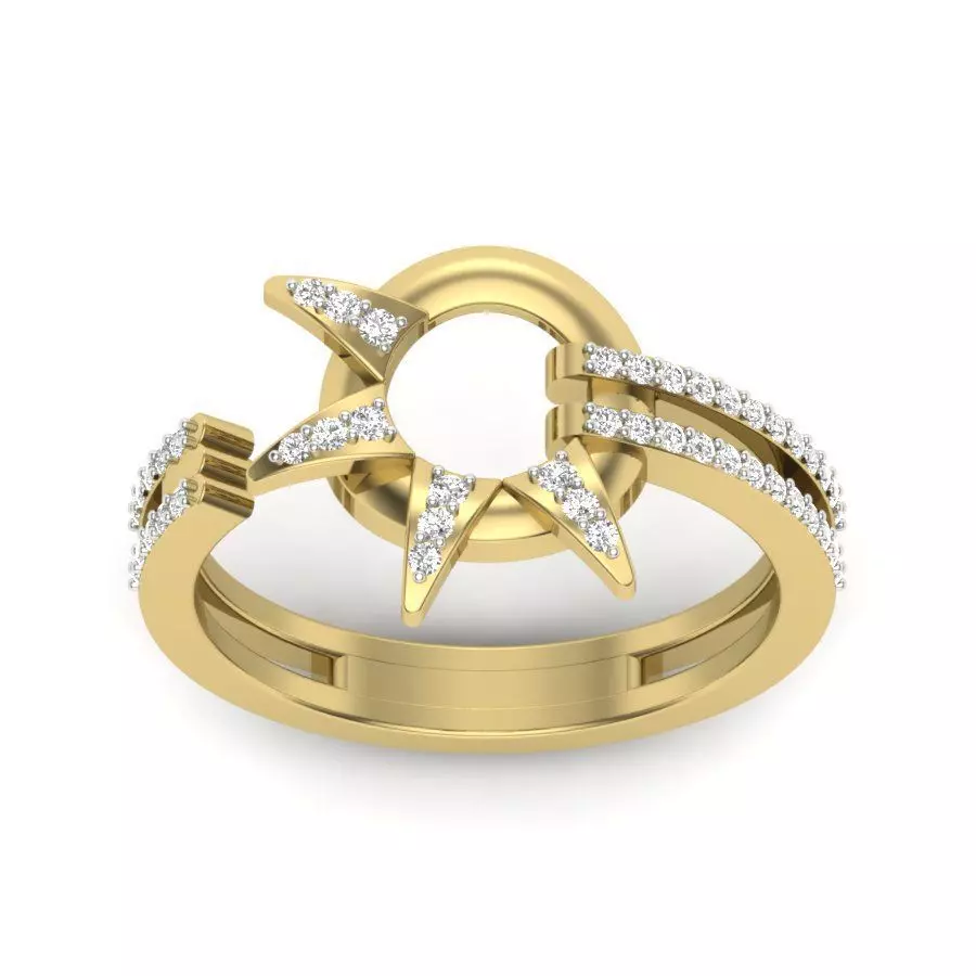 Women ring 3dm Render details 3D print model_0