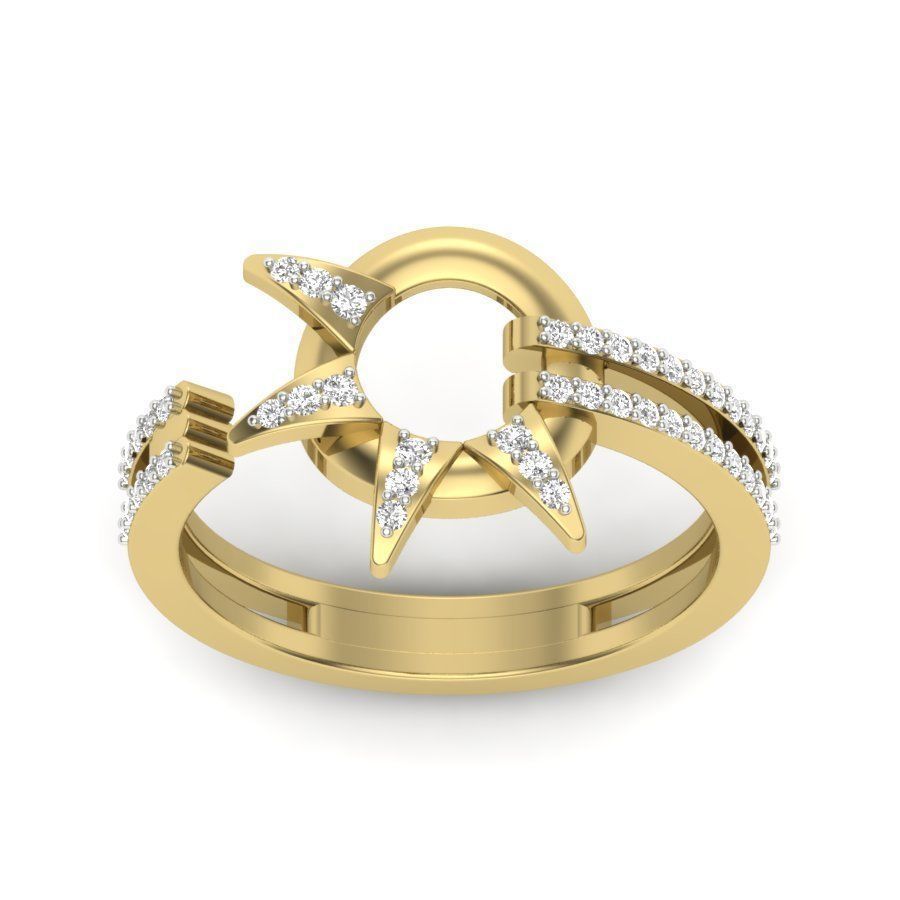 Women ring 3dm Render details 3D print model_9