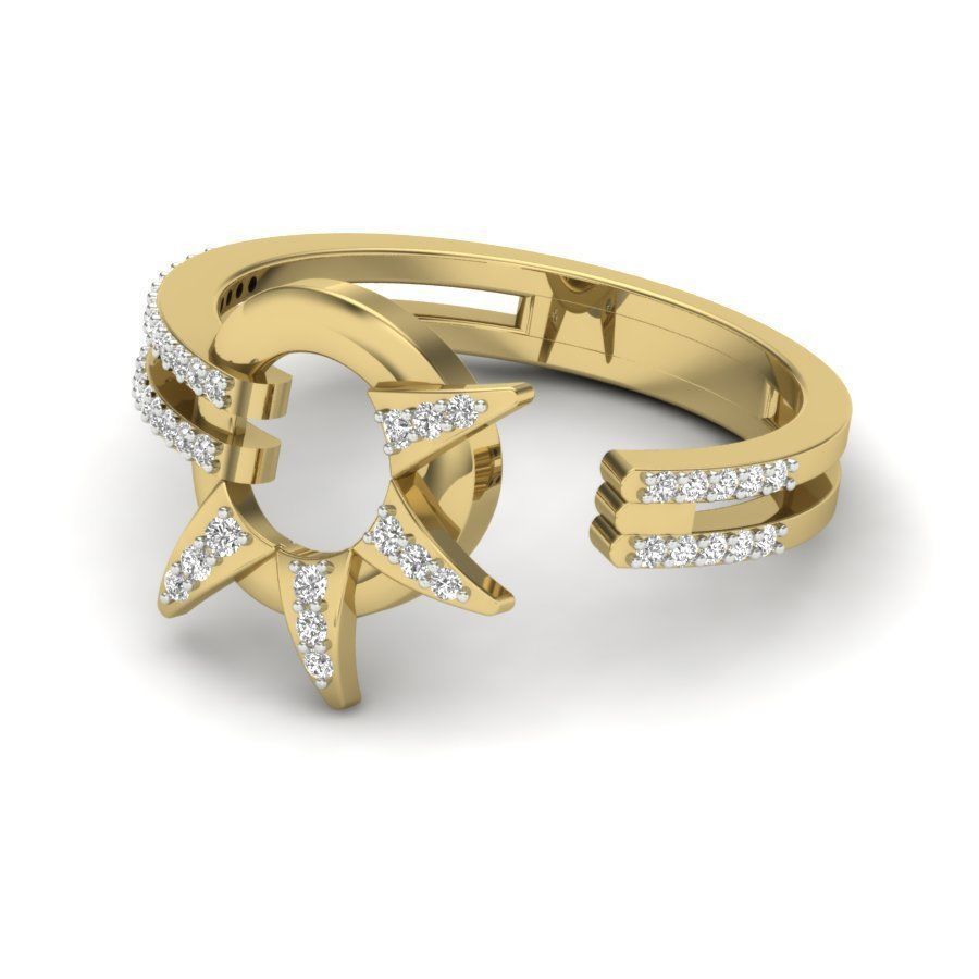 Women ring 3dm Render details 3D print model_7
