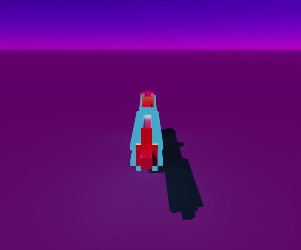 FuntasticGunVox pixel gun Low-poly 3D model_4