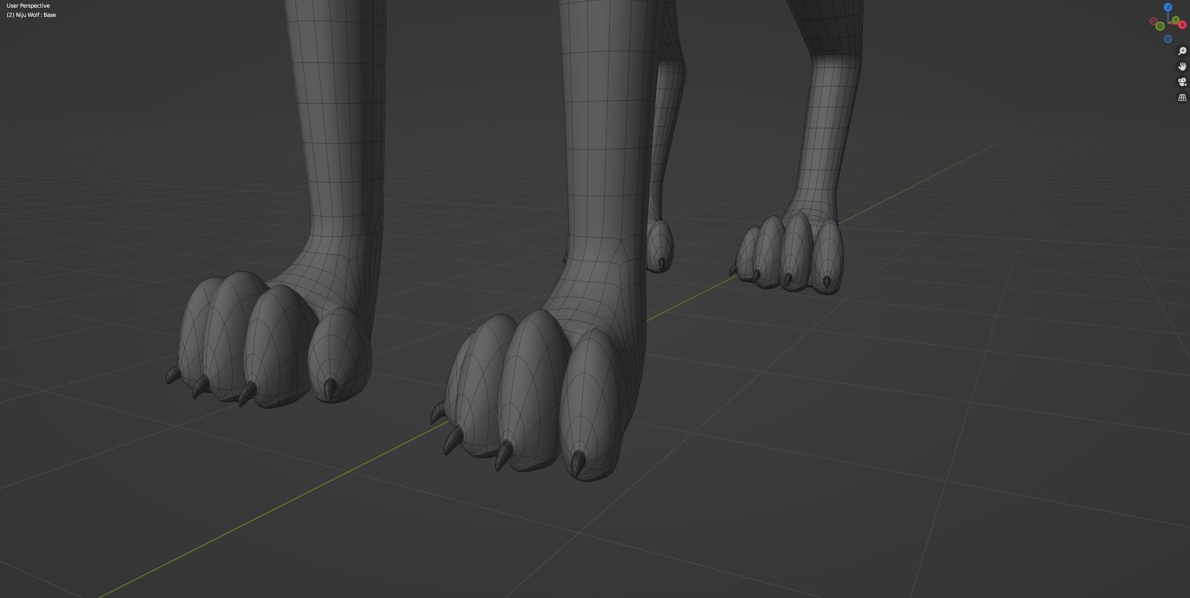 Niju Wolf 3D model_54