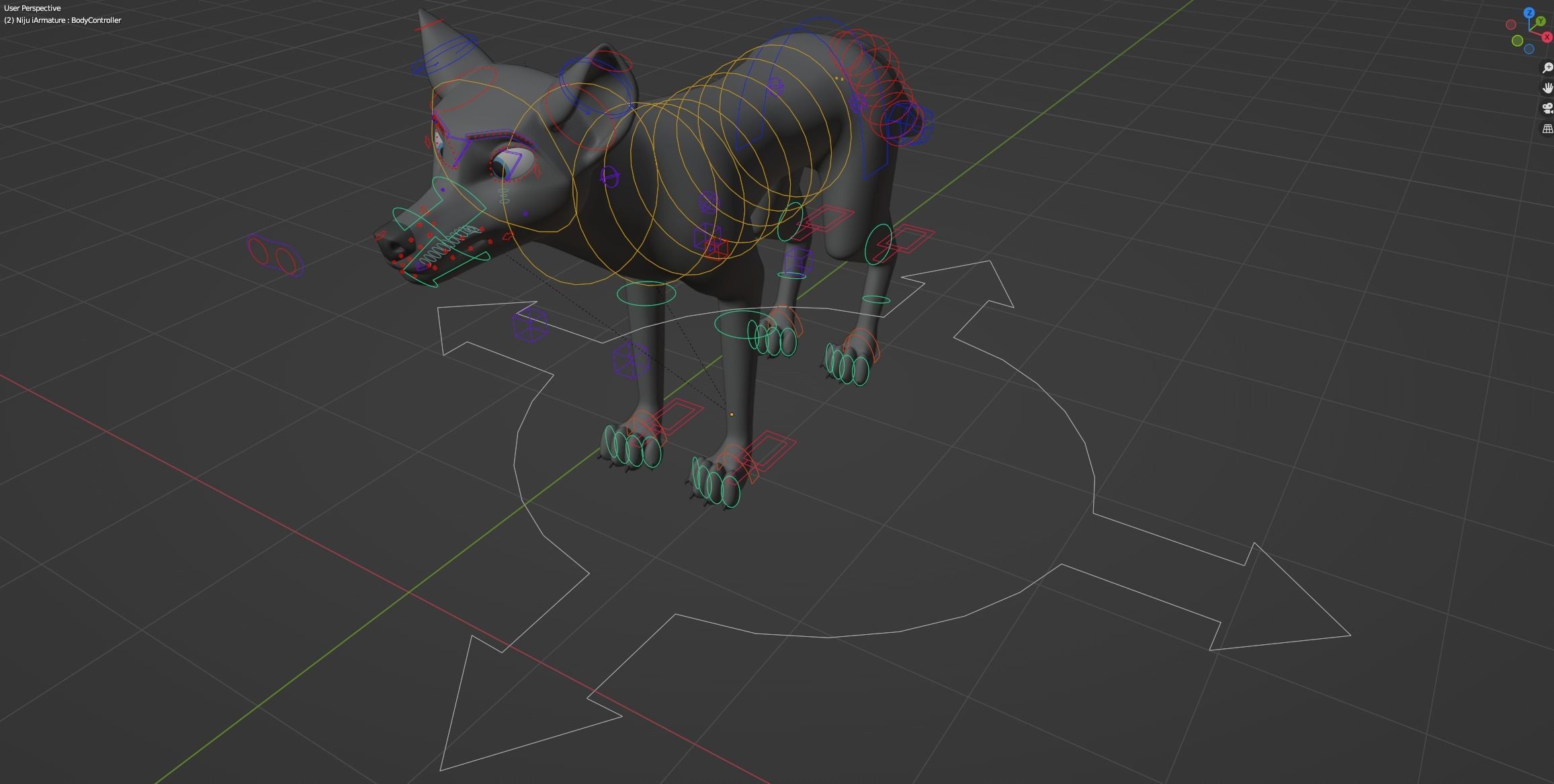 Niju Wolf 3D model_34