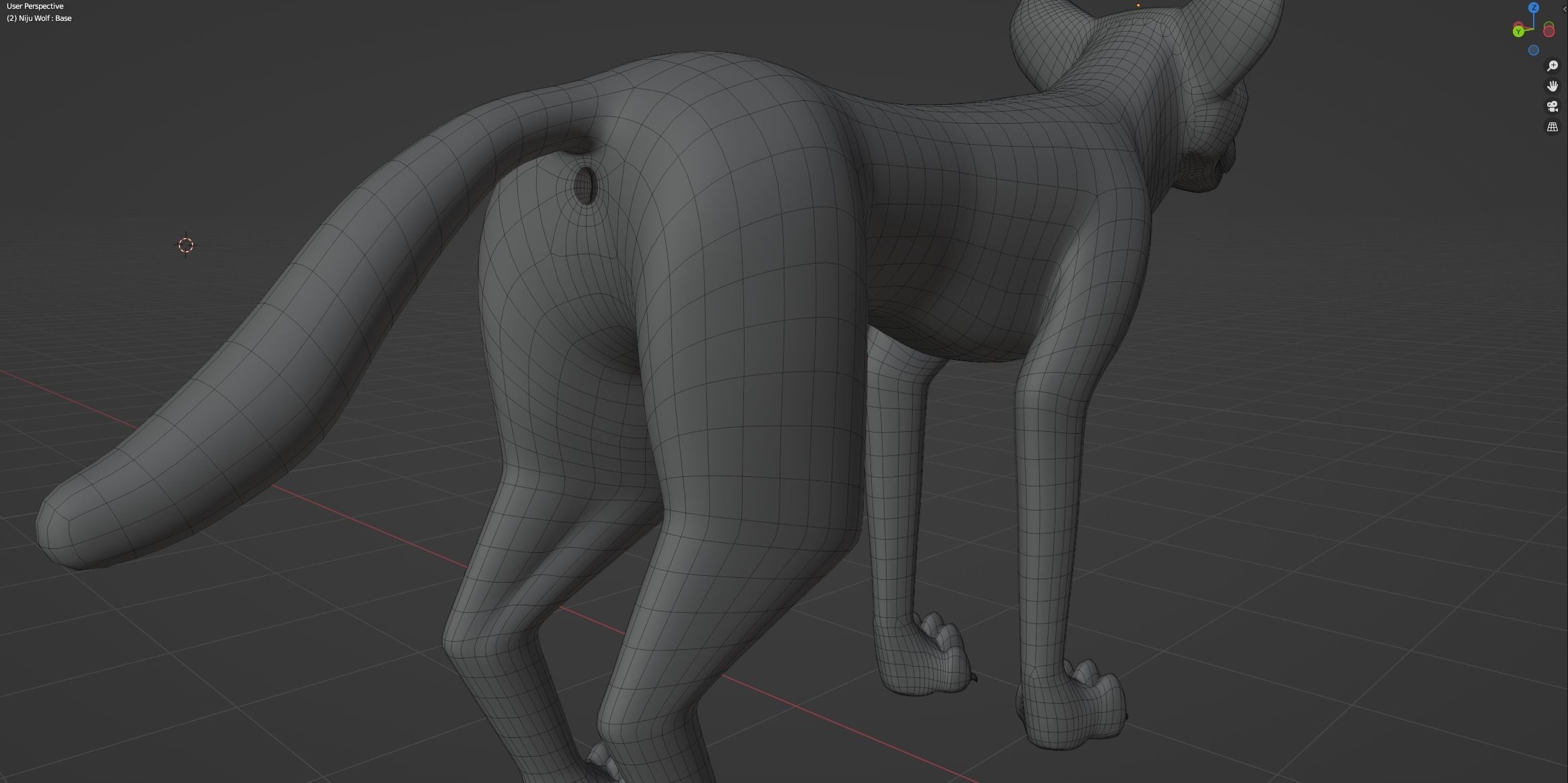 Niju Wolf 3D model_53