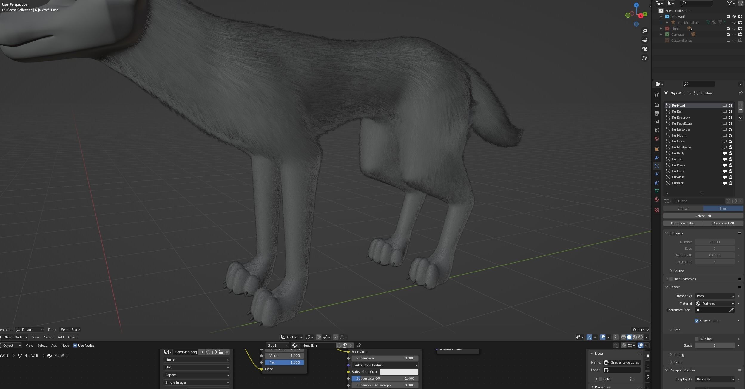 Niju Wolf 3D model_66