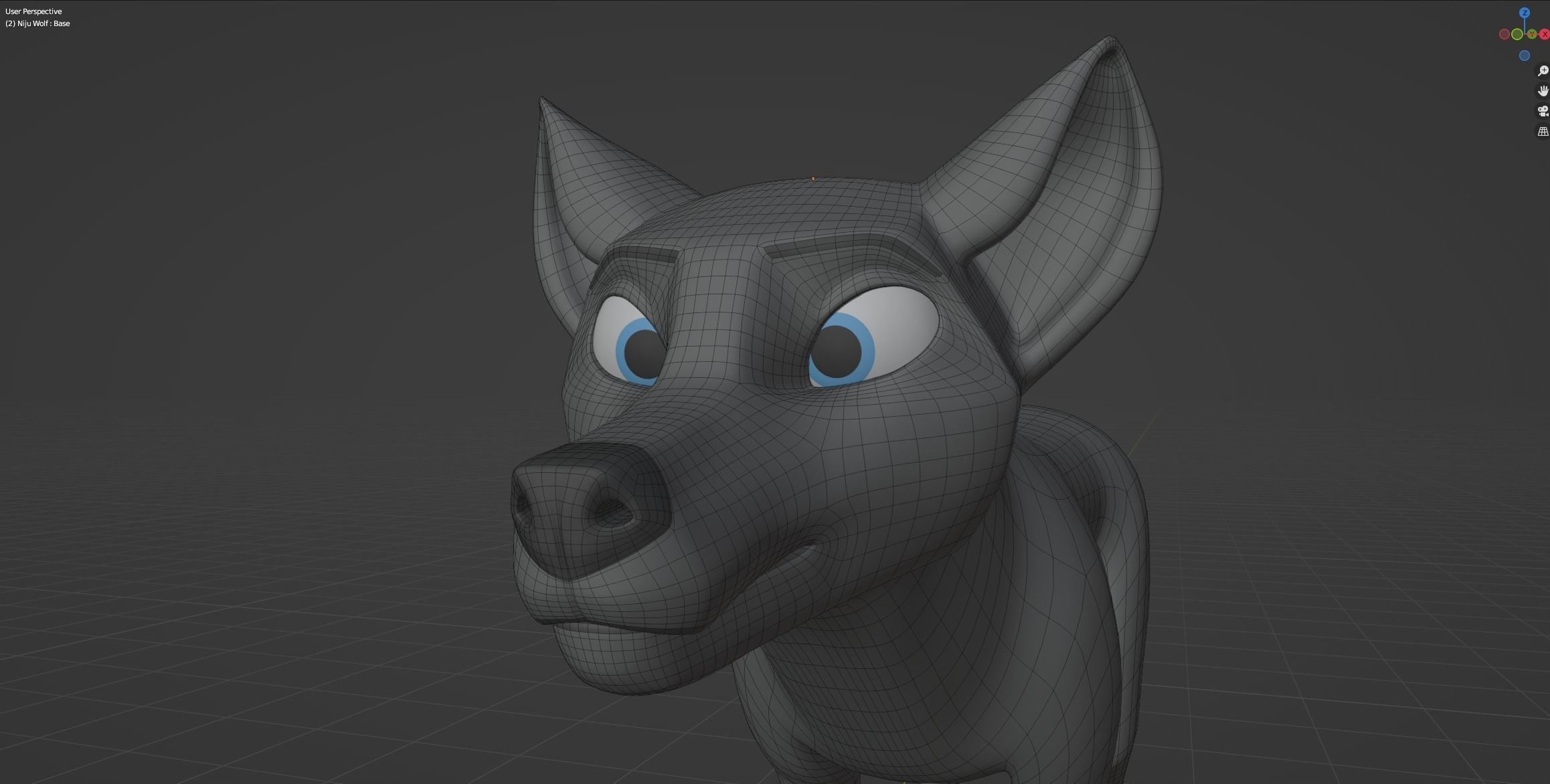 Niju Wolf 3D model_48