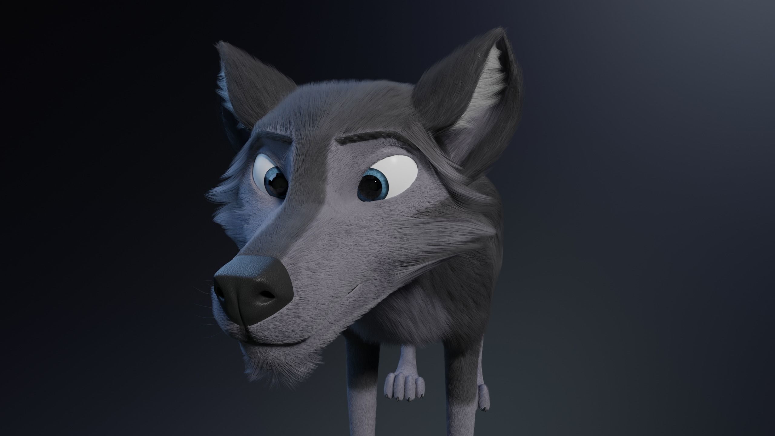 Niju Wolf 3D model_4