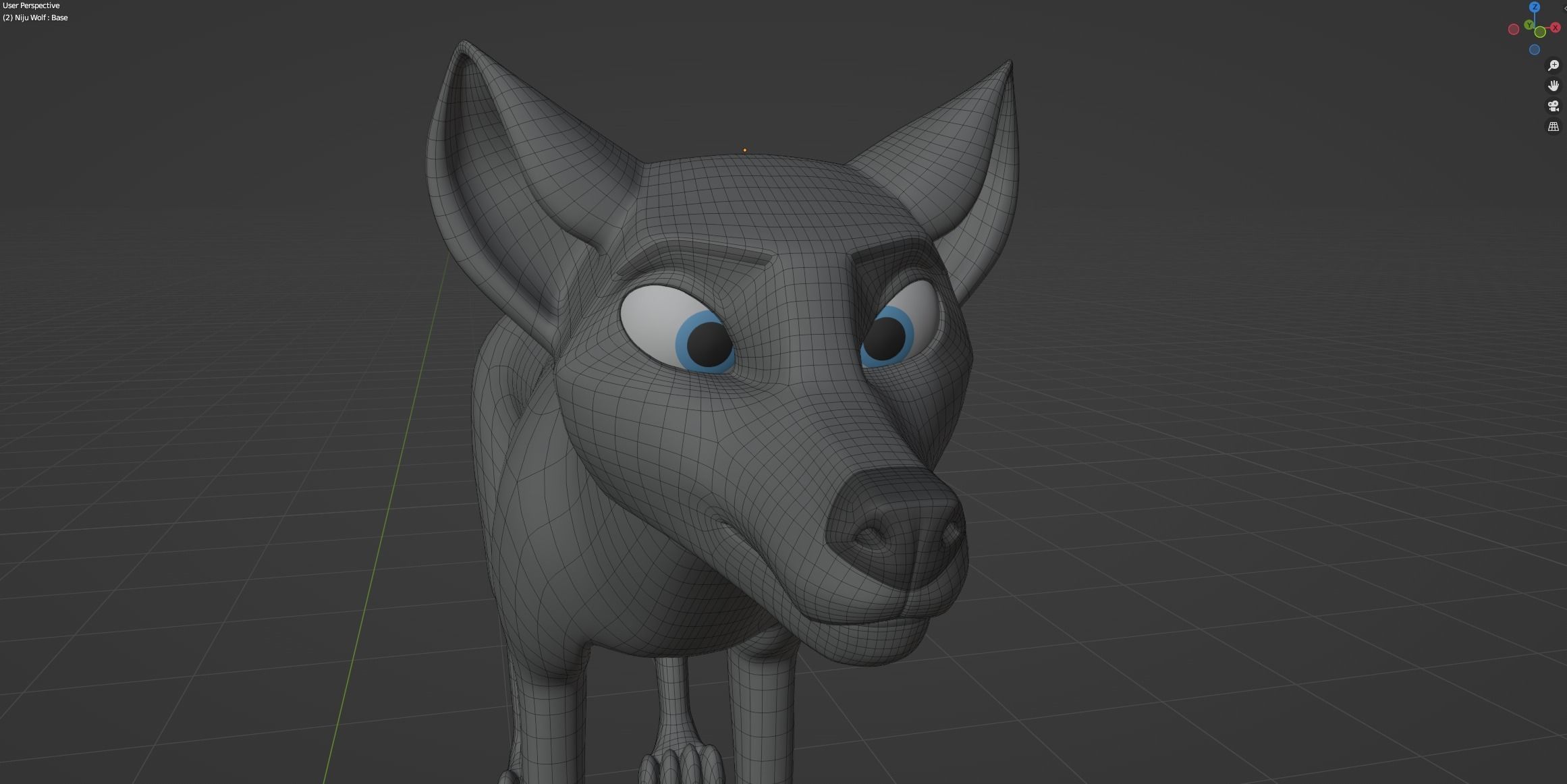 Niju Wolf 3D model_47