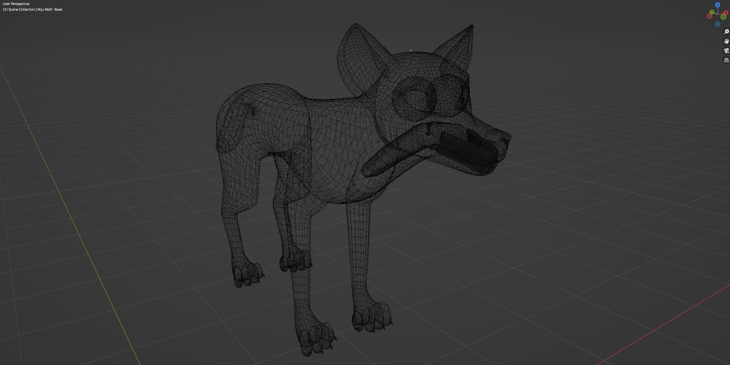 Niju Wolf 3D model_33